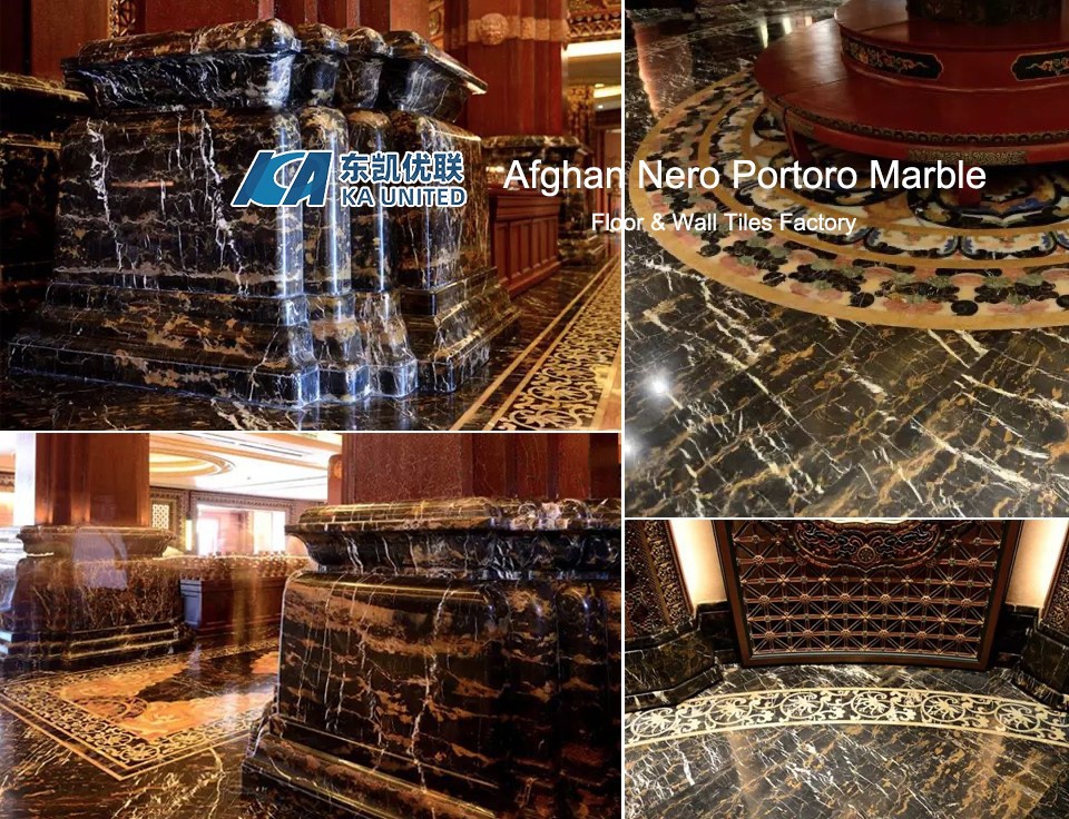 Nero Potoro Golden Marble Indoor Tiles