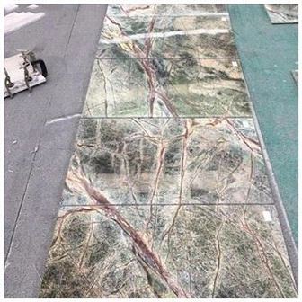 রেইনফরেস্ট সবুজ মার্বেল টালি