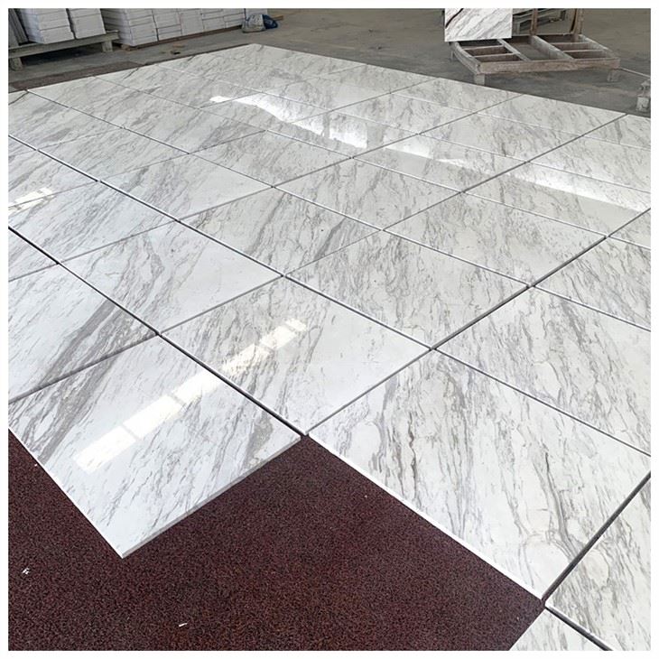 Polished Volakas White Marble Tile