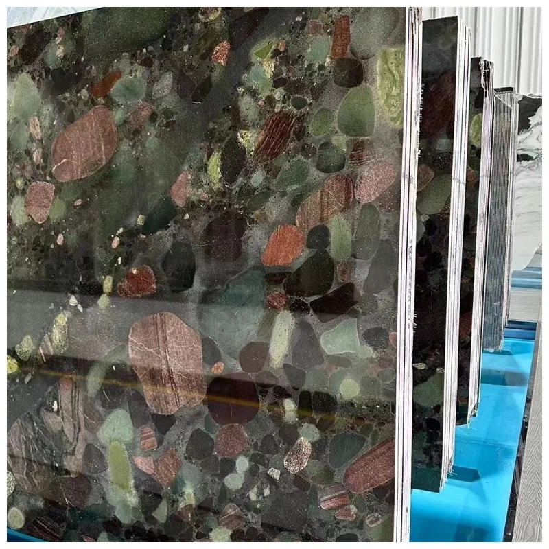 Green Marinace Granite Slab