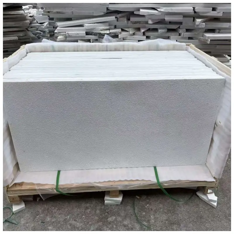 Snow White Marble Outdoor Tiles