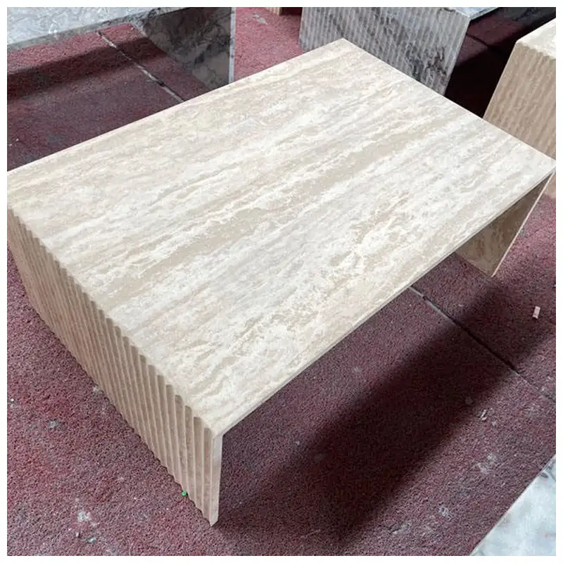 Beige Travertine Rectangle Coffee Table Beige Travertine Rectangle Coffee Table