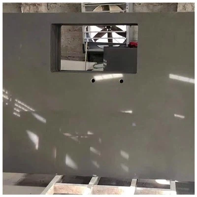 গাঢ় ধূসর কোয়ার্টজ কাউন্টারটপস